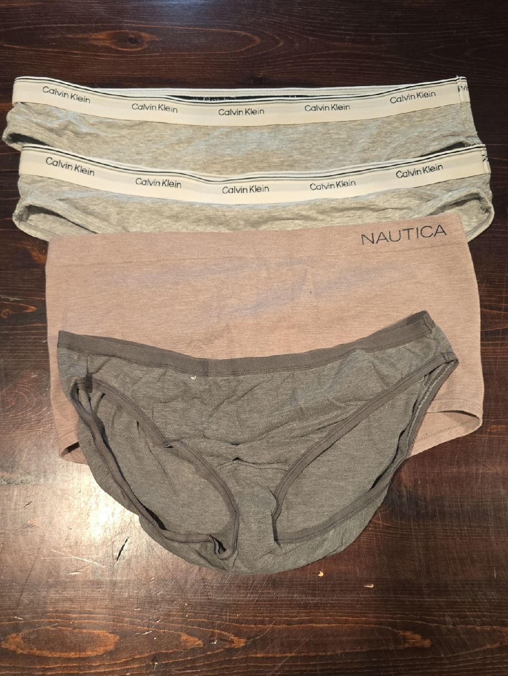 Mixed Underwear Bundle Size L - Calvin Klein, Nautica, Felina (4 Pairs)